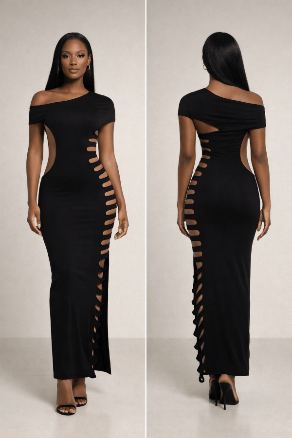 Noire™ Éclipse Ladder Maxi Dress - Image 4