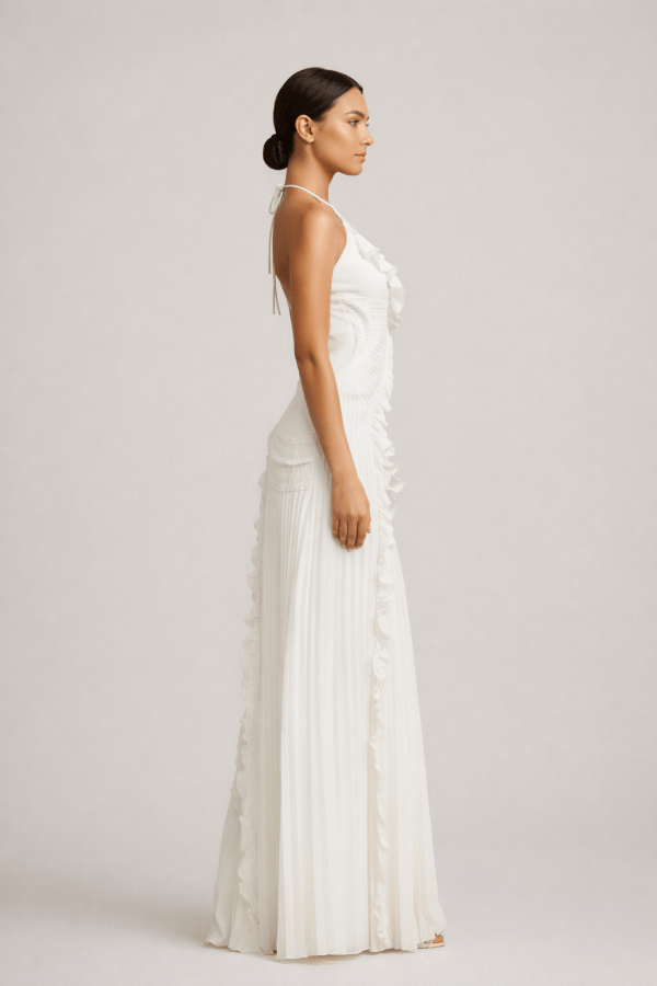 Amalfi™ Halter Ruffle Tiered Backless Maxi Dress - Image 2