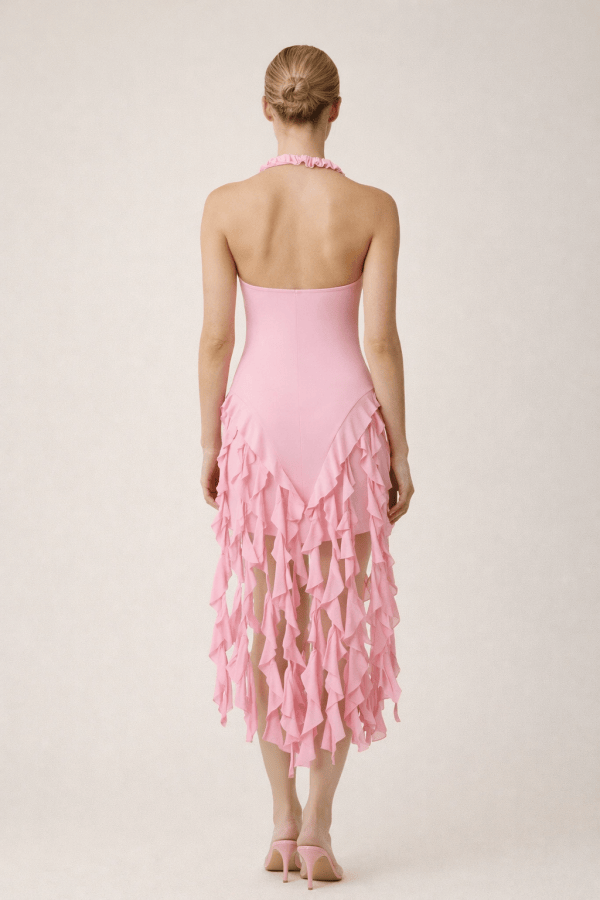 Cascade™ Ruffle Halter Dress - Image 5