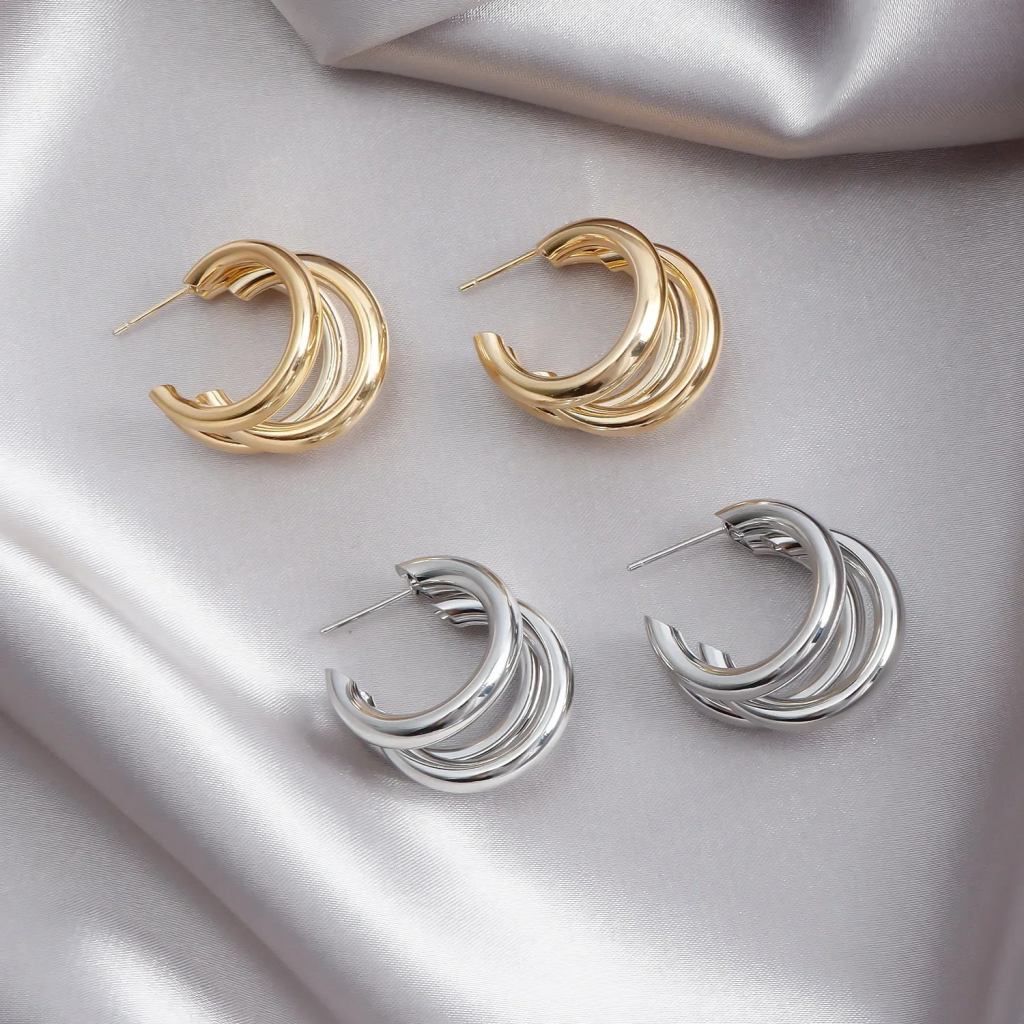 Celina™ Gold Chunky Hoop Earrings