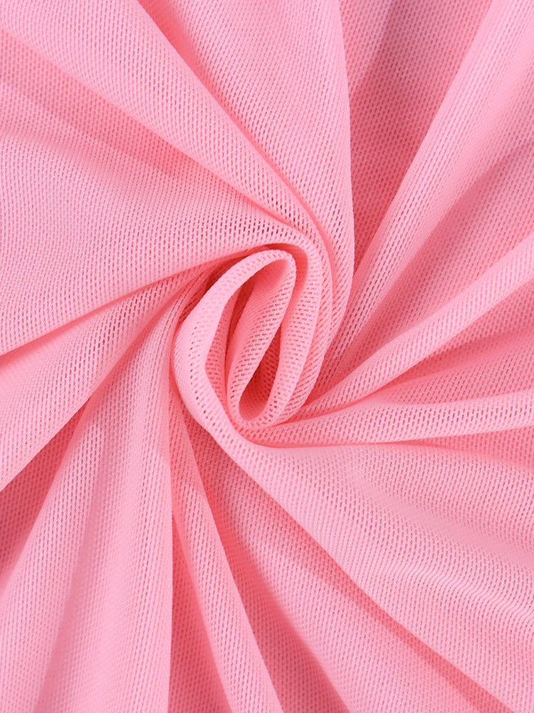 Rosalia™ Mesh Halter Mini Dress - Image 3