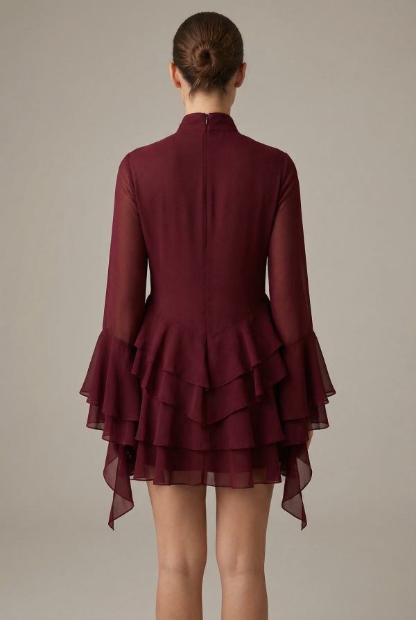 Marcelline™ Tiered Chiffon Mini Dress - Image 3