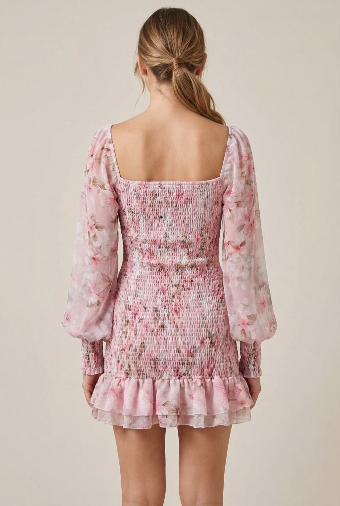 Rosalie™ Floral Smocked Mini Dress