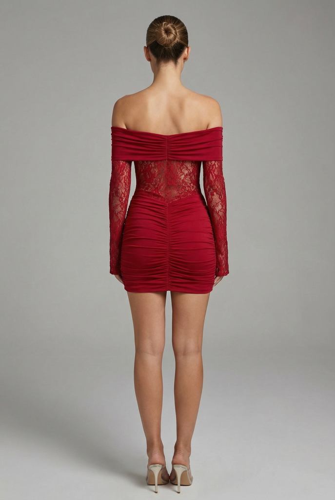 Valentina™ Off-Shoulder Lace Mini Dress