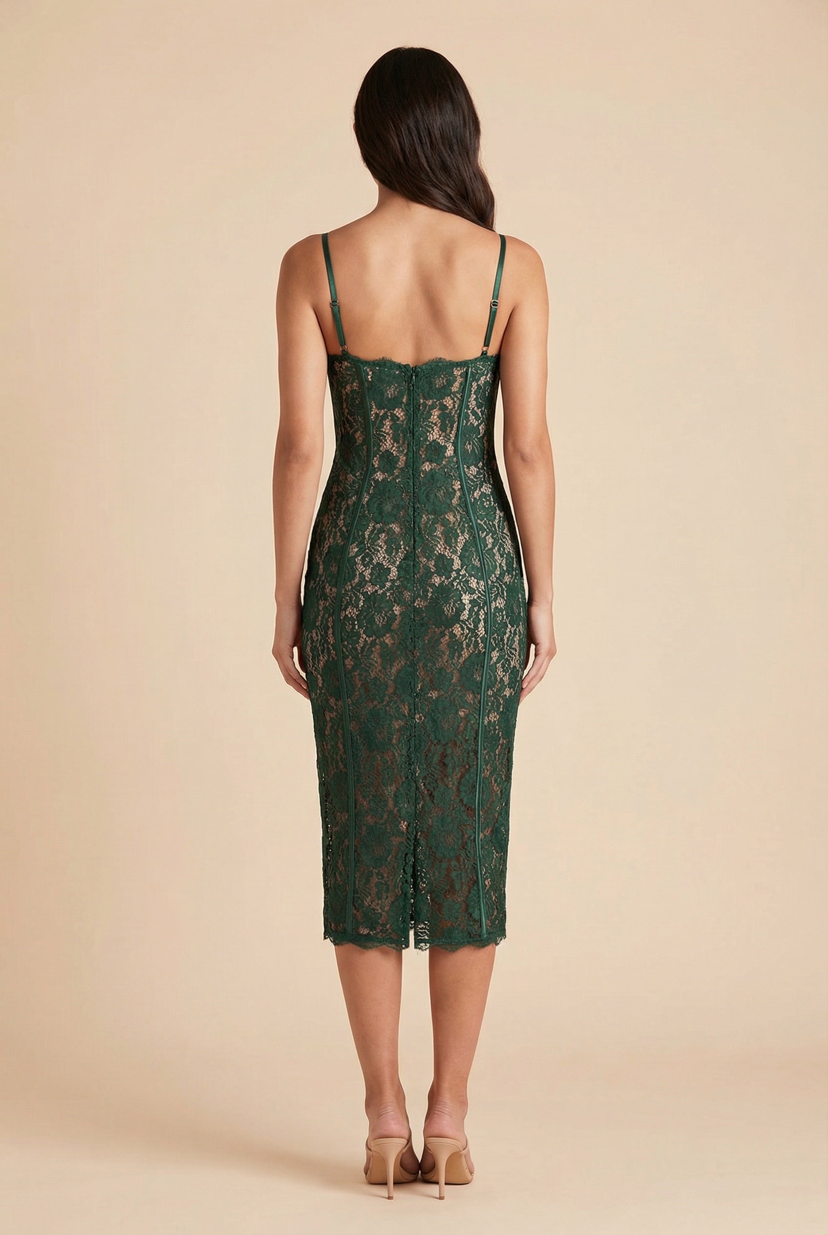 Everlyn™ Lace Corset Midi Dress - Image 2