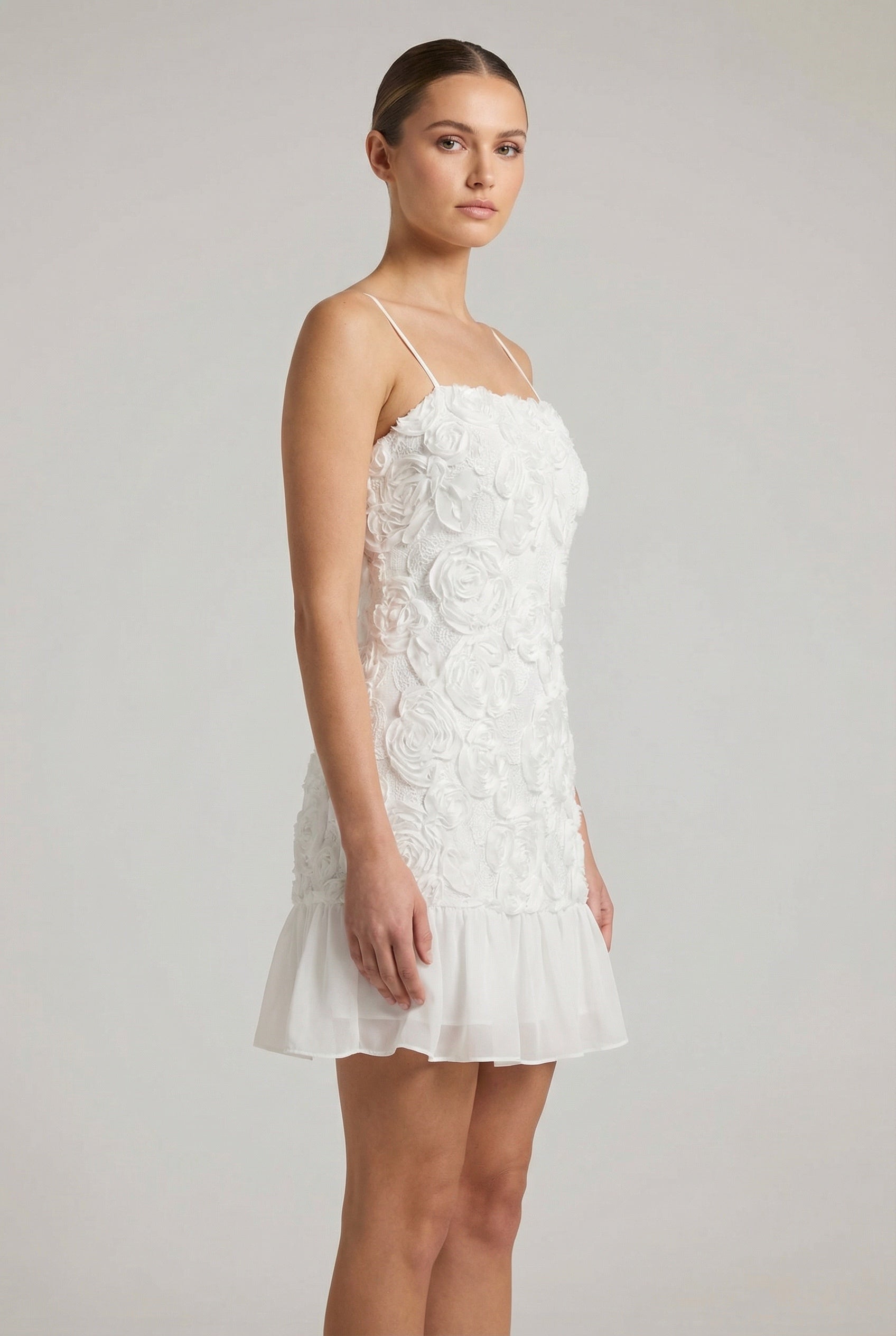 Roséline™ 3D Floral Mini Dress - Image 2
