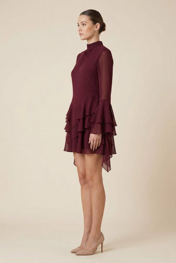 Marcelline™ Tiered Chiffon Mini Dress - Image 2