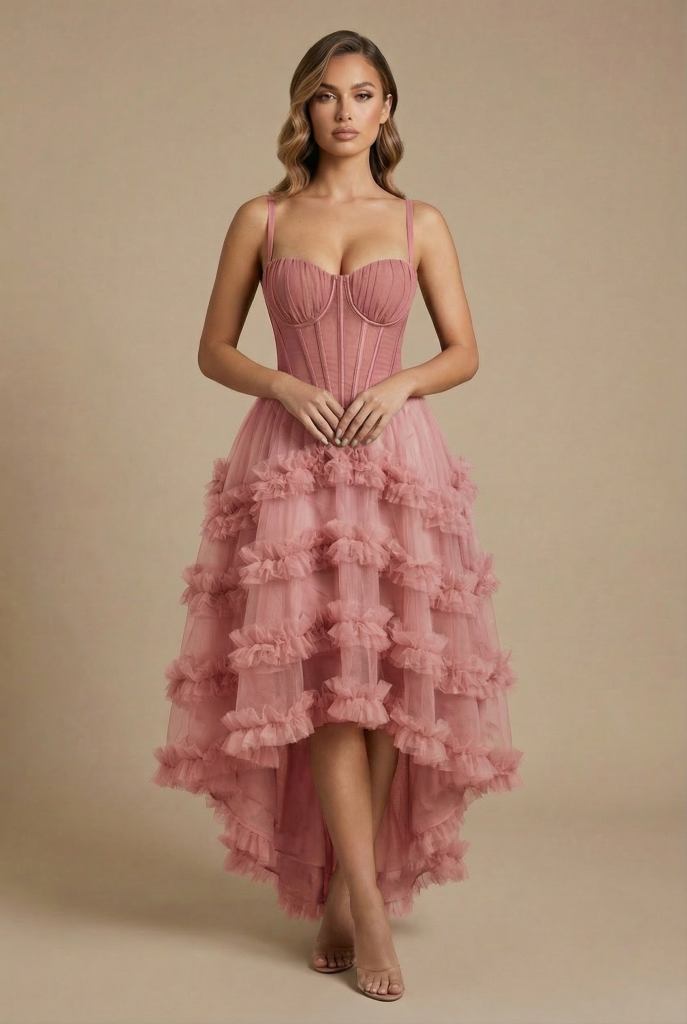 Celestine™ Tiered Tulle Maxi Dress