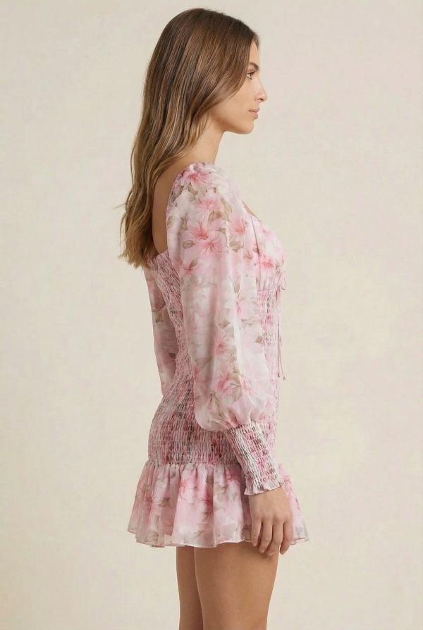 Rosalie™ Floral Smocked Mini Dress - Image 2
