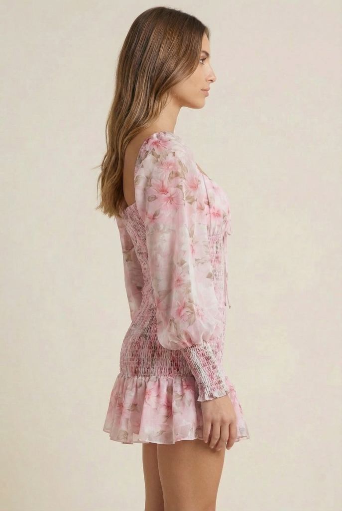 Rosalie™ Floral Smocked Mini Dress