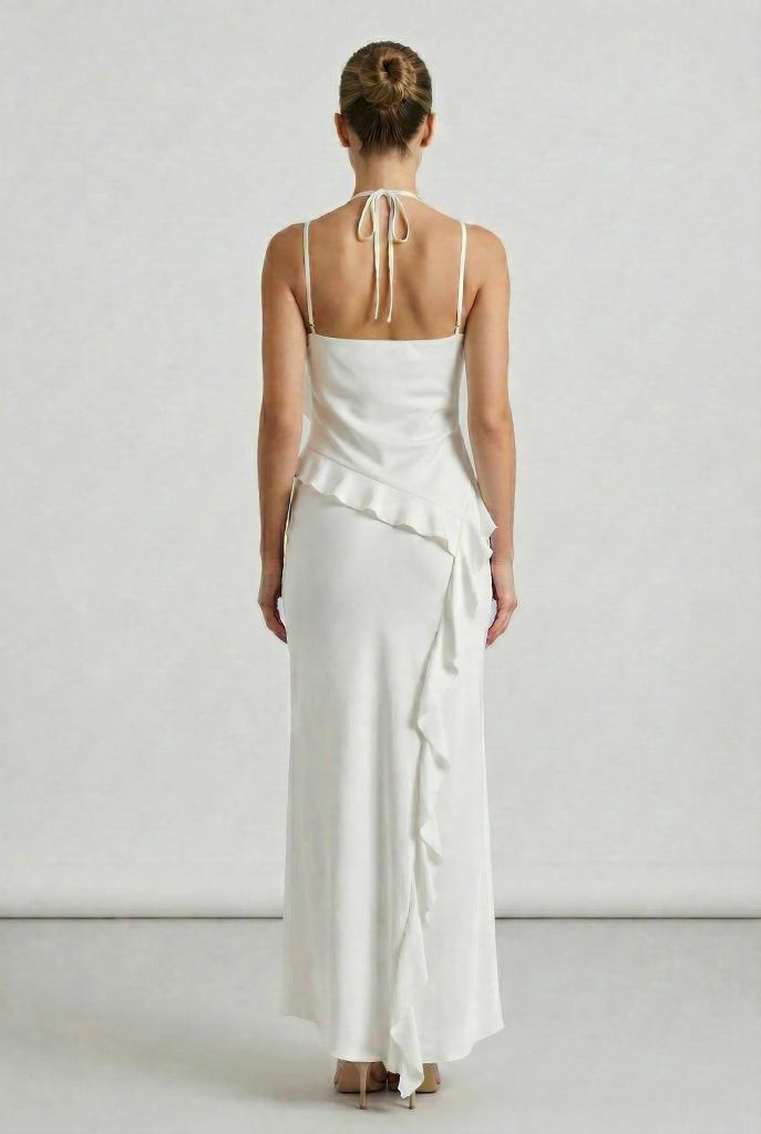 Seraphina™ Ruffle Halter Maxi Dress
