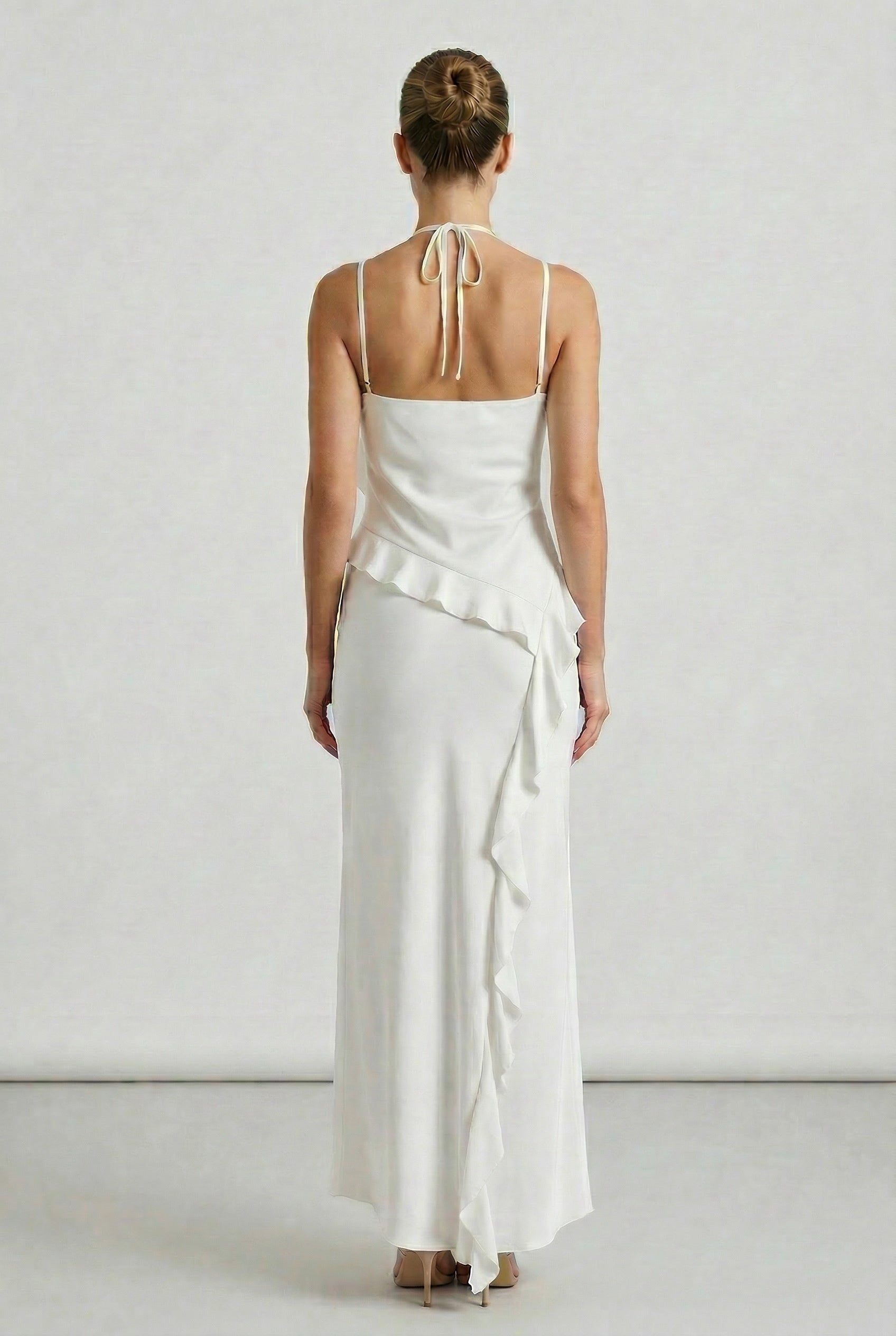 Seraphina™ Ruffle Halter Maxi Dress - Image 3