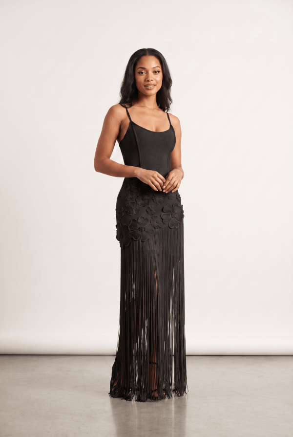 Camellia™ Floral Fringe Maxi Dress - Image 4
