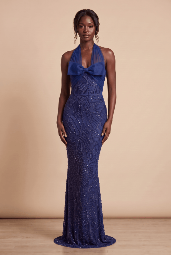 Solene™ Beaded Halter Maxi Dress