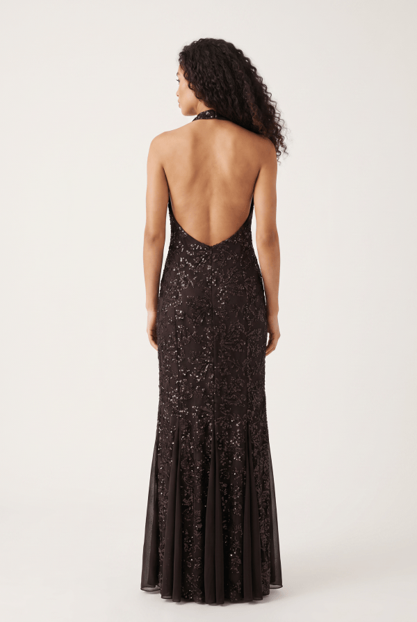 Celeste™ Sequin Halter Maxi Dress - Image 3