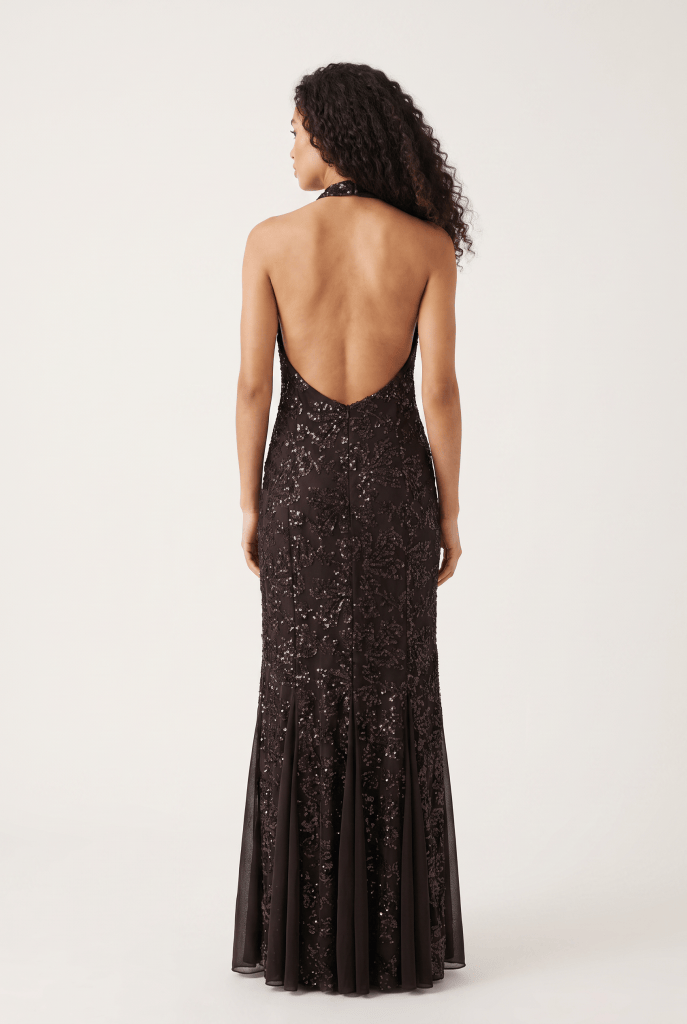 Celeste™ Sequin Halter Maxi Dress