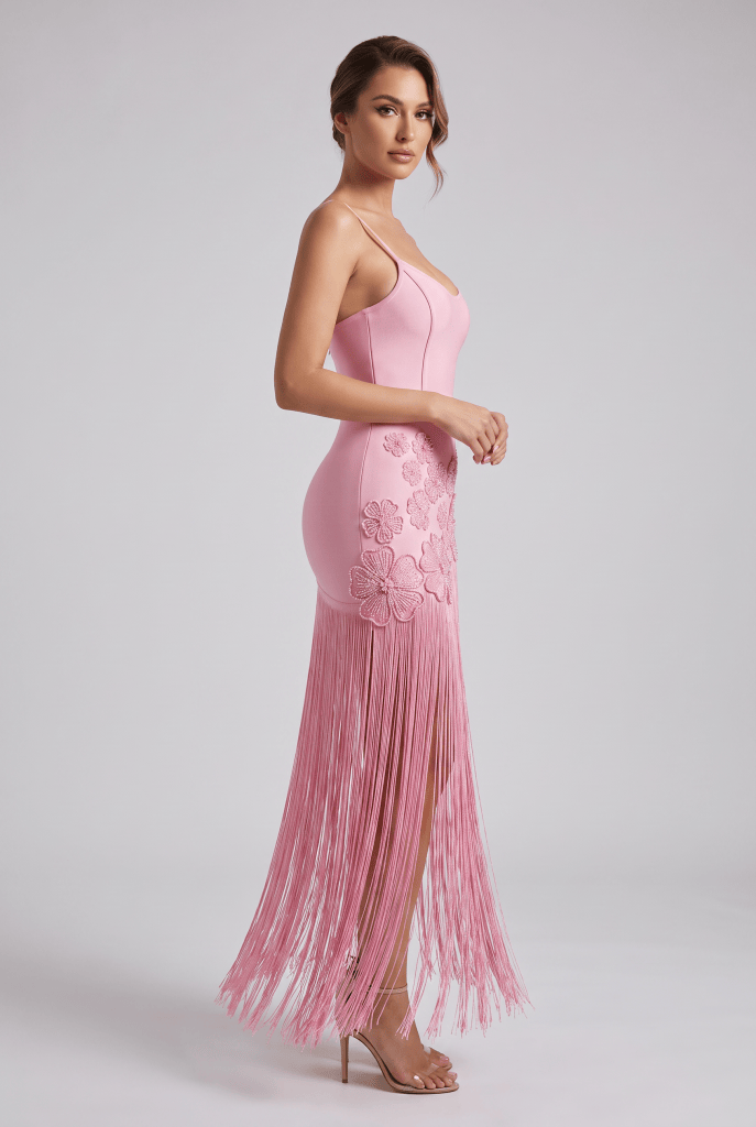 Camellia™ Floral Fringe Maxi Dress