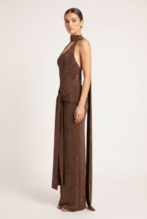 Soleia™ Shimmer Scarf Maxi Dress - Image 2