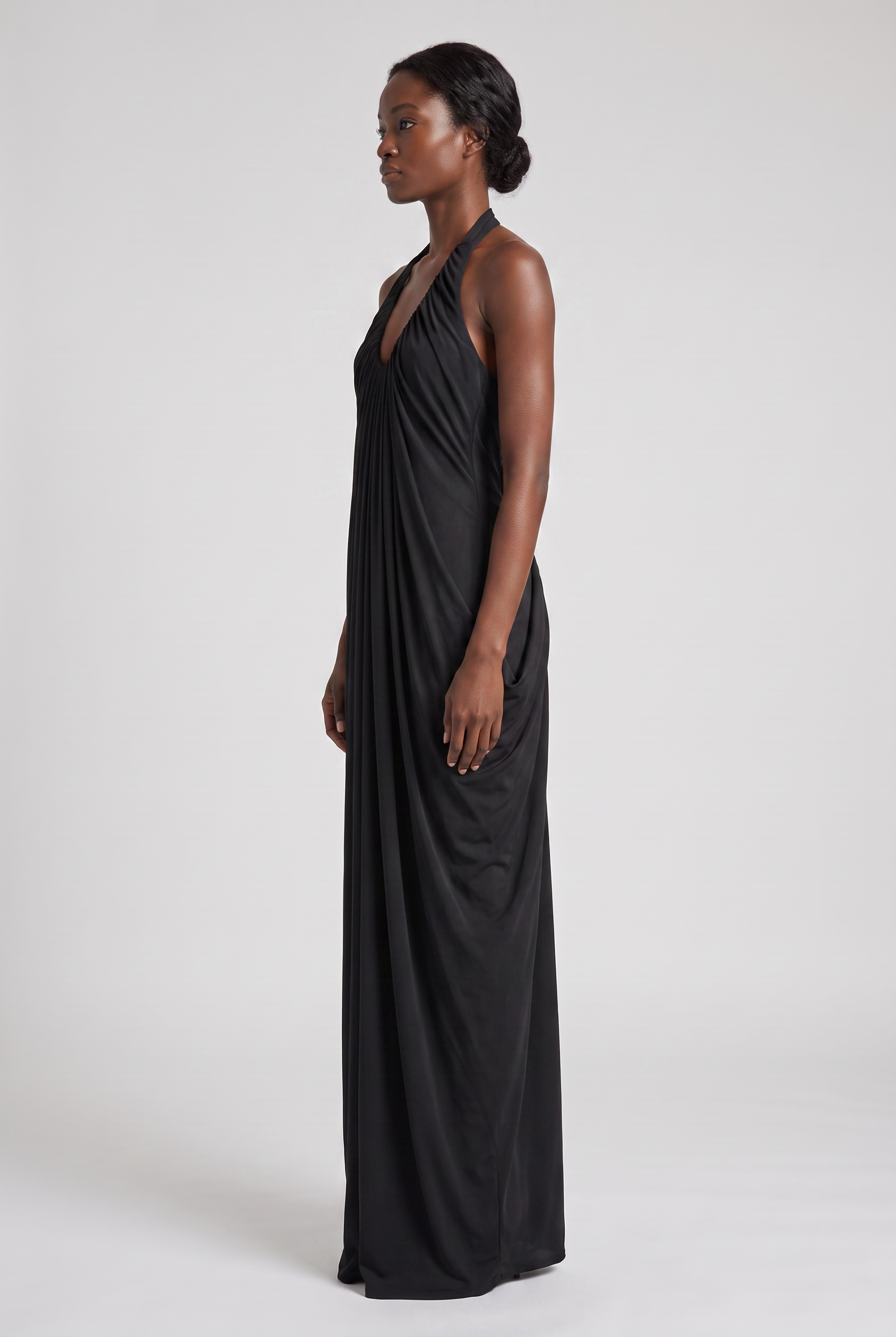 Amara™ Draped Halter Maxi Dress - Image 2