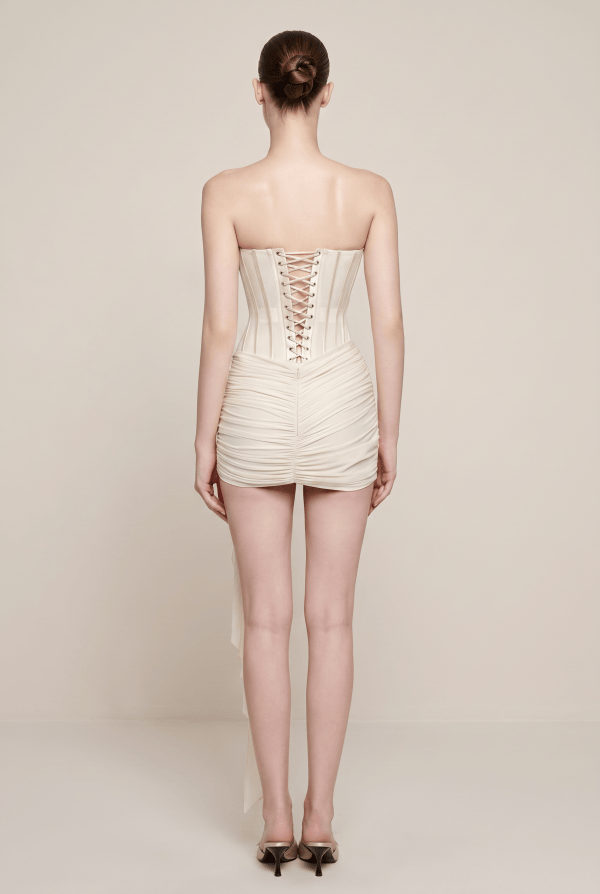 Celeste™ Corset Draped Mini Dress - Image 3