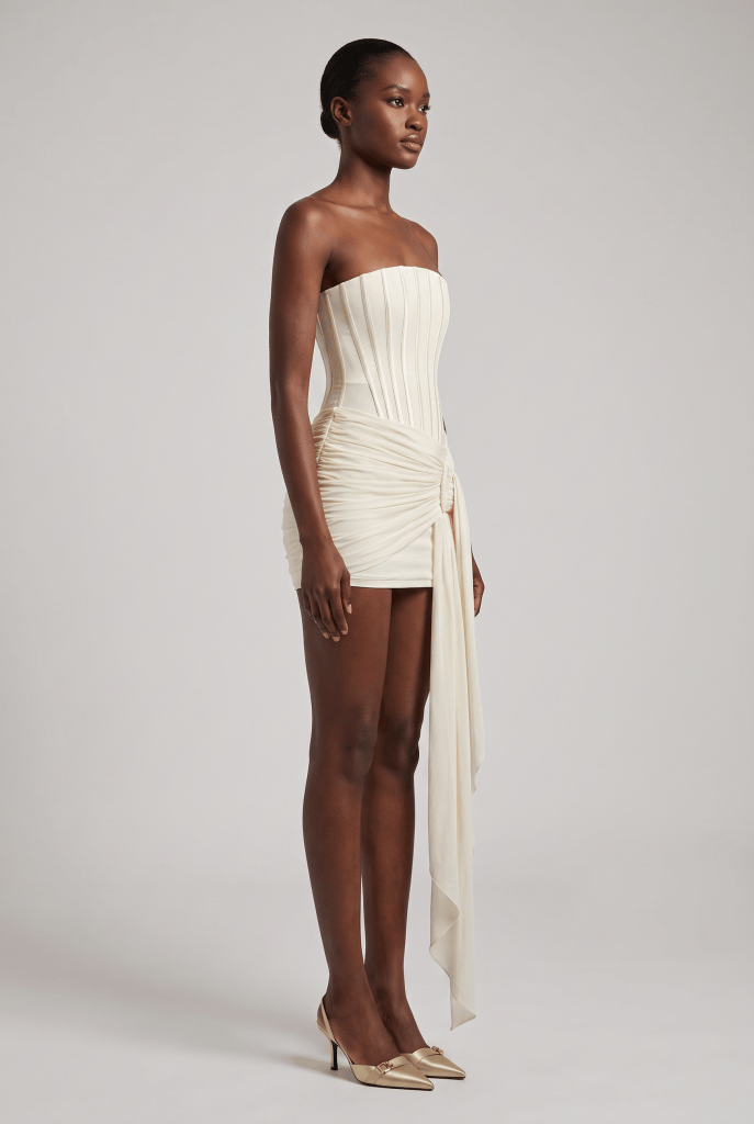 Celeste™ Corset Draped Mini Dress